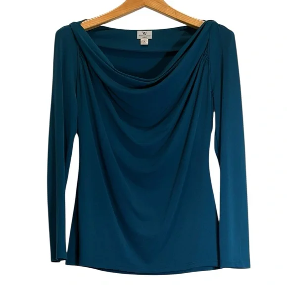 Worthington Teal Stretch Top - Picture 2 of 4